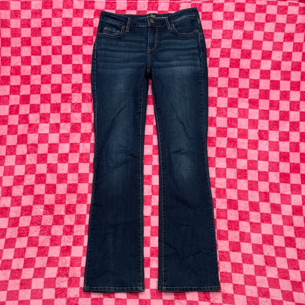 Soho Dark Blue Boot Cut Jeans - Picture 1 of 6